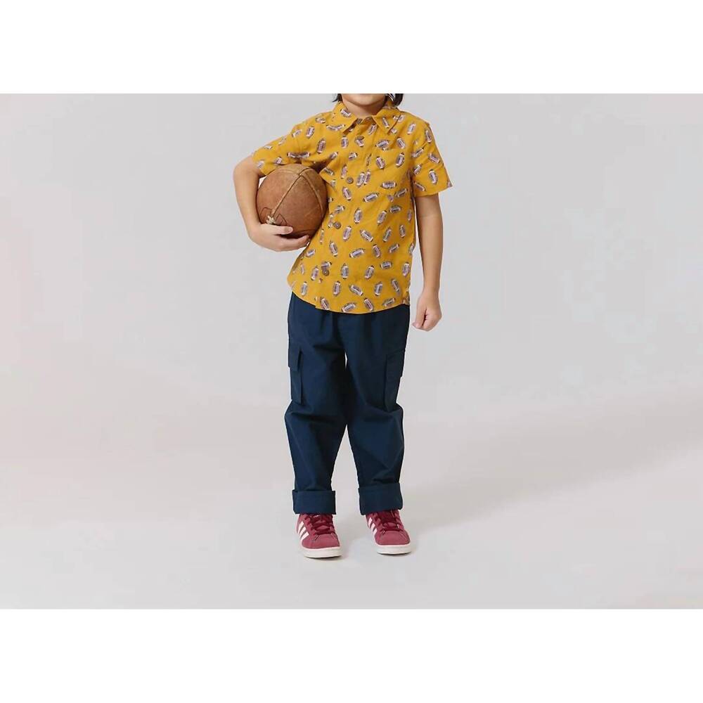 NEW PINK CHICKEN boys' jack shirt in yellow